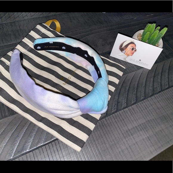 LELE SADOUGHI TIE DYE KNOTTED HEADBAND - Picture 7 of 7